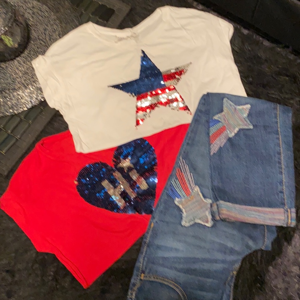 🎉SOLD🎉EUC GIRLS FLIPPY TOPS - SLIM FIT GIRLFRIEND JEANS
